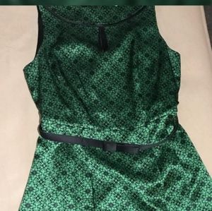 👗BEAUTIFUL Antonio Melani Dress . Green & Blk sz6